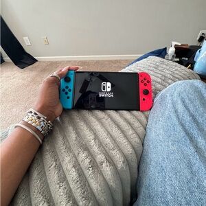 Nintendo Switch Handheld Console Red and Blue
